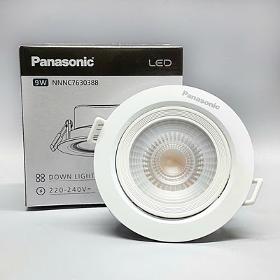 Panasonic- Đèn downlight tròn điều chỉnh góc chiếu 9W NNNC7630388 / NNNC7635388